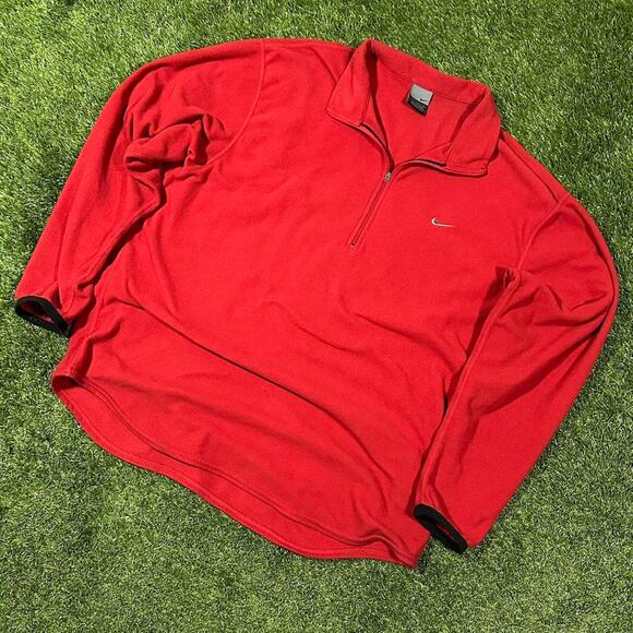 Vintage Nike Fleece Longsleeve Shirt - Picture 1 of 2